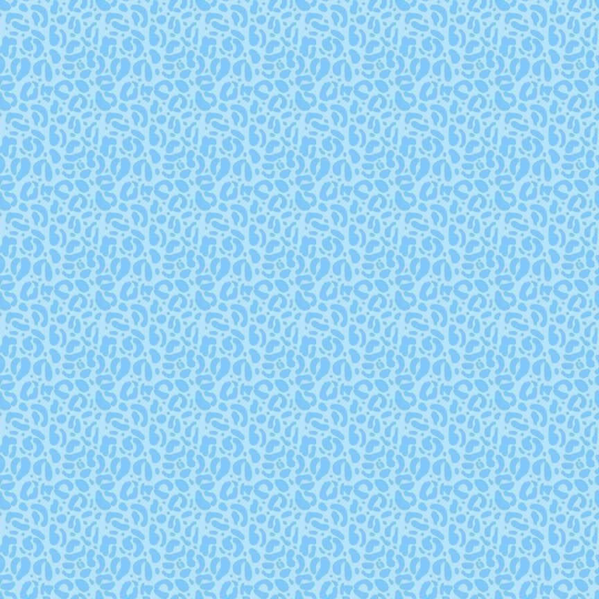 A closeup shot of the quilting fabric pattern called Wild, designed by Pammie Jane for Dear Stella, in the frozen colorway. The SKU is STELLA-DPJ3031 FROZEN.