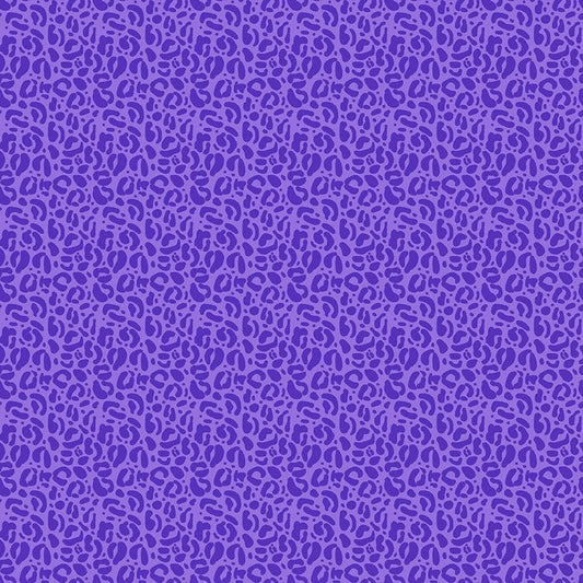 A closeup shot of the quilting fabric pattern called Wild, designed by Pammie Jane for Dear Stella, in the iris colorway. The SKU is STELLA-DPJ3031 IRIS.