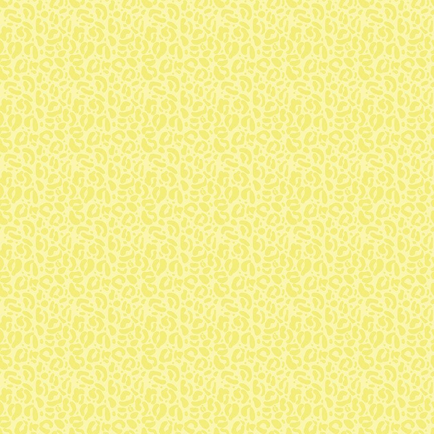 A closeup shot of the quilting fabric pattern called Wild, designed by Pammie Jane for Dear Stella, in the lemonade colorway. The SKU is STELLA-DPJ3031 LEMONADE.