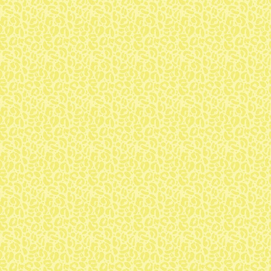 A closeup shot of the quilting fabric pattern called Wild, designed by Pammie Jane for Dear Stella, in the lemonade colorway. The SKU is STELLA-DPJ3031 LEMONADE.