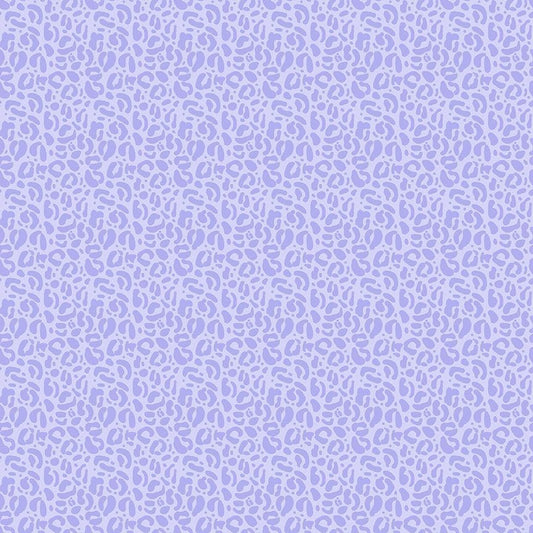 A closeup shot of the quilting fabric pattern called Wild, designed by Pammie Jane for Dear Stella, in the lilac colorway. The SKU is STELLA-DPJ3031 LILAC.