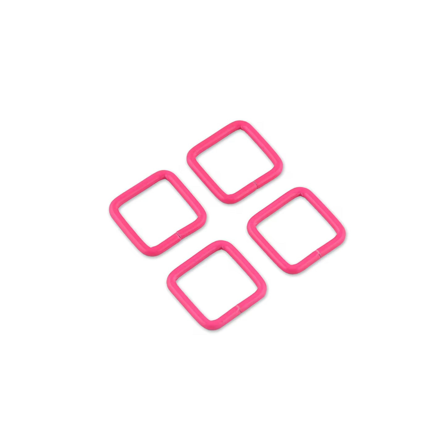 Tula Pink Neon Pink ¾" Rectangle Rings x 4 by Sallie Tomato notions product photo SKU STS136NP