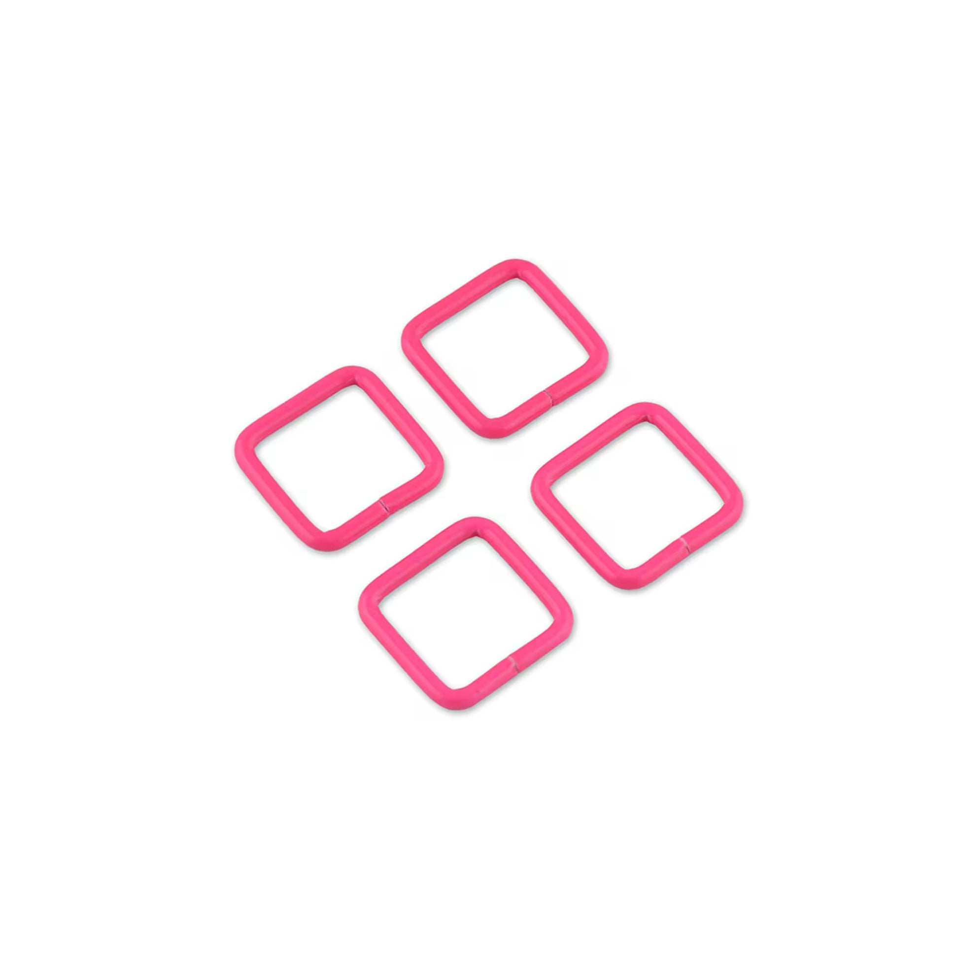 Tula Pink Neon Pink ¾" Rectangle Rings x 4 by Sallie Tomato notions product photo SKU STS136NP
