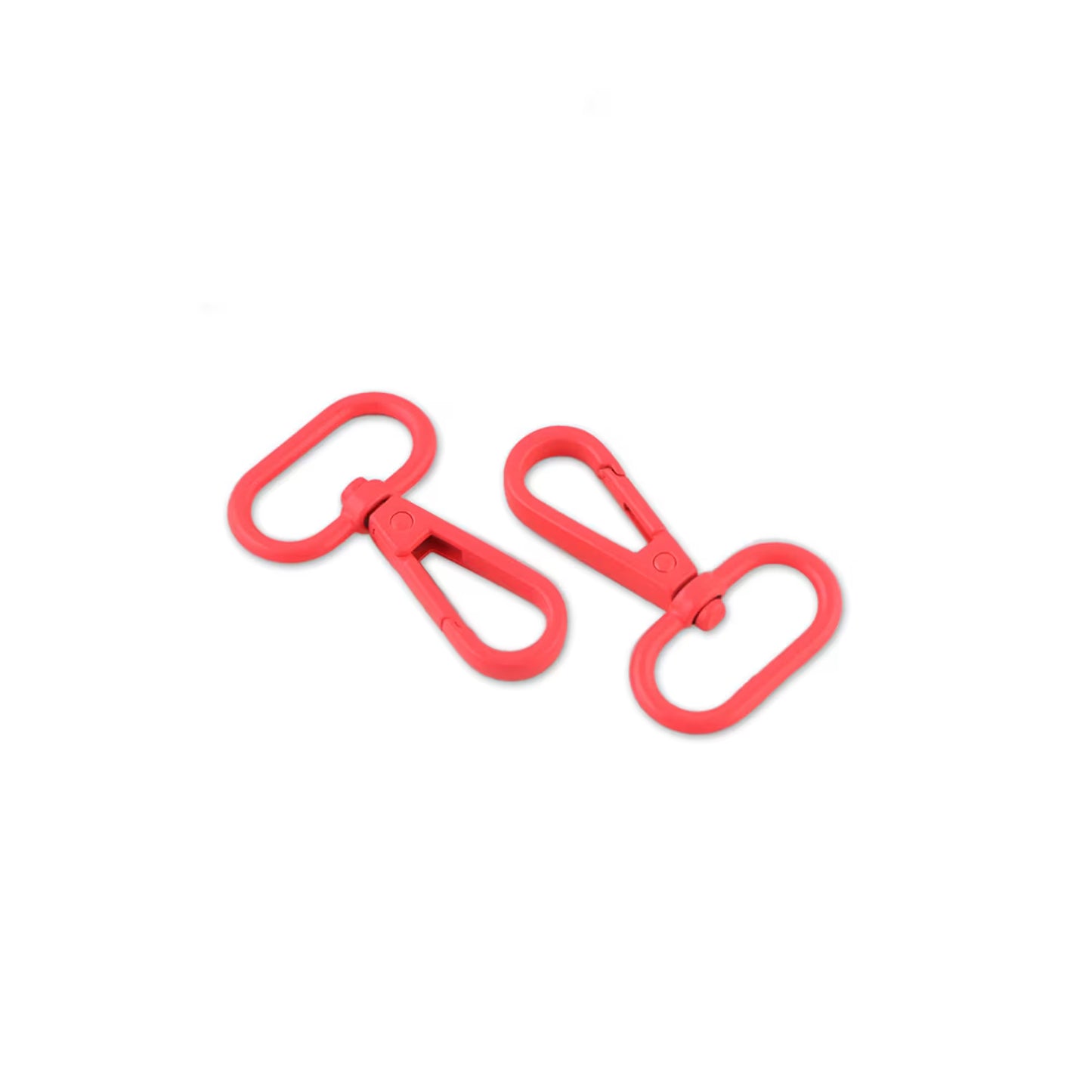 Tula Pink Neon Coral 1" Swivel Hooks x 2 by Sallie Tomato notions product photo SKU STS139NC