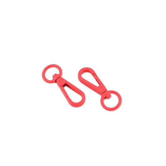 Tula Pink Neon Coral ½" Swivel Hooks x 2 by Sallie Tomato notions product photo SKU STS160NC