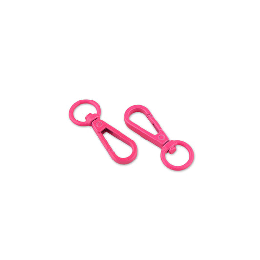 Tula Pink Neon Pink ½" Swivel Hooks x 2 by Sallie Tomato notions product photo SKU STS160NP