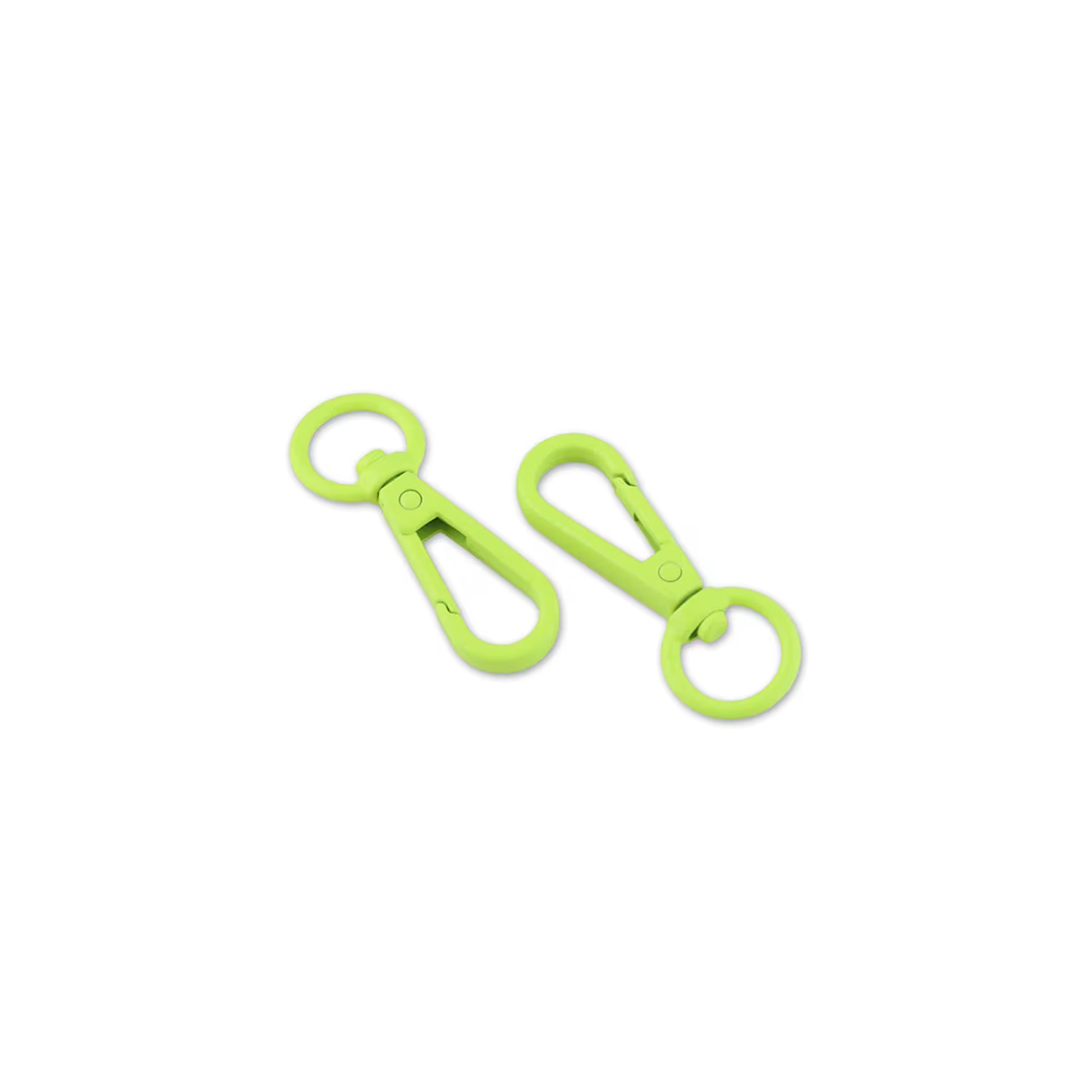 Tula Pink Neon Yellow ½" Swivel Hooks x 2 by Sallie Tomato notions product photo SKU STS160NY