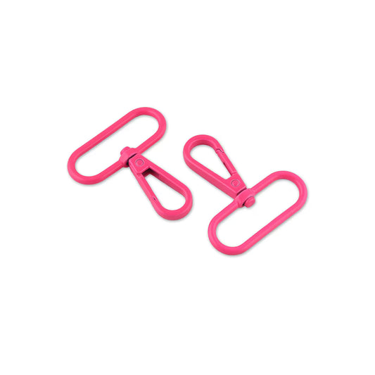 Tula Pink Neon Pink 1½" Swivel Hooks x 2 by Sallie Tomato notions product photo SKU STS180NP