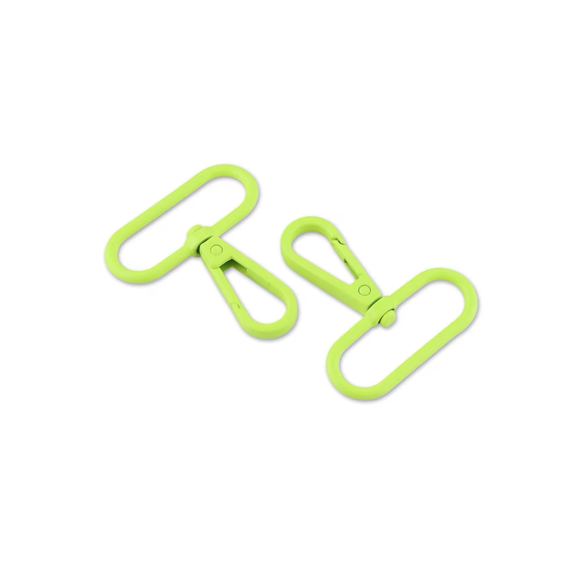 Tula Pink Neon Yellow 1½" Swivel Hooks x 2 by Sallie Tomato notions product photo SKU STS180NY