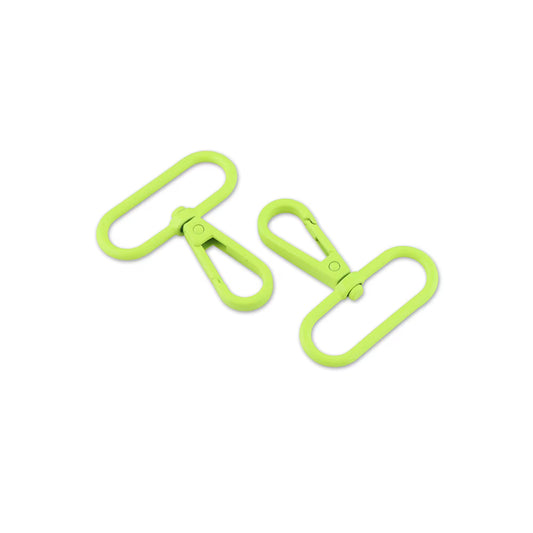 Tula Pink Neon Yellow 1½" Swivel Hooks x 2 by Sallie Tomato notions product photo SKU STS180NY