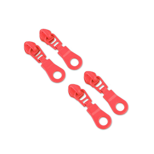 Tula Pink Neon Coral #5 Donut Zipper Pulls x 4 by Sallie Tomato notions product photo SKU STS188NC