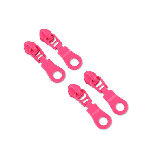 Tula Pink Neon Pink #5 Donut Zipper Pulls x 4 by Sallie Tomato notions product photo SKU STS188NP