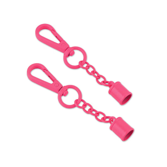 Tula Pink Neon Pink Tassel Caps x 2 by Sallie Tomato notions product photo SKU STS211NP