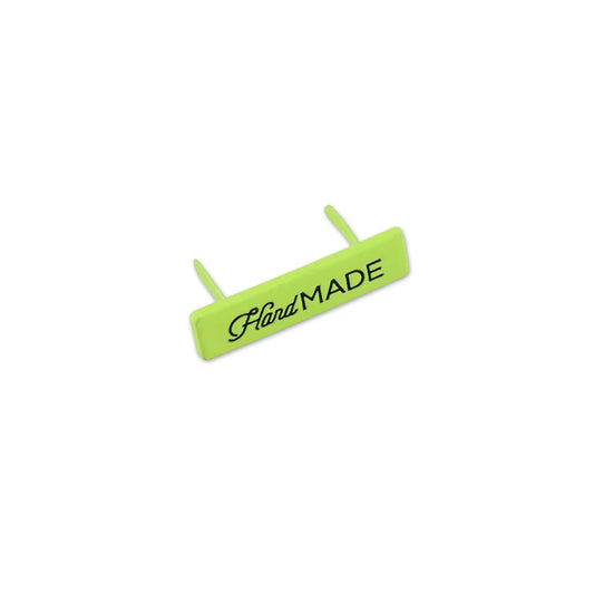 Tula Pink Neon Yellow Handmade Label by Sallie Tomato notions product photo SKU STS332NY