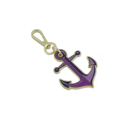 Sallie Tomato - Anchors Aweigh Ultraviolet Bag Charm - STS345
