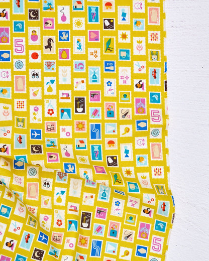 Salutations - Stampy in Golden Hour - Rashida Coleman Hale - RS1089 12 - Half Yard