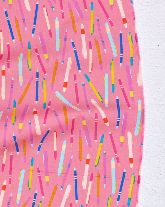 Salutations - Do You Have a Pen in Plum - Rashida Coleman Hale - RS1093 13 - Half Yard