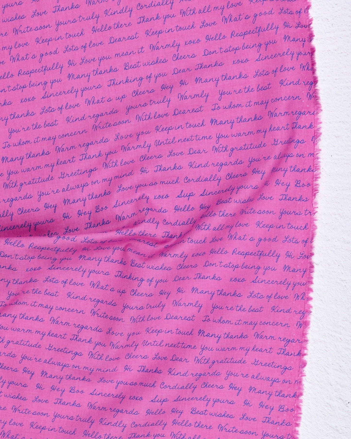 Salutations - Hello Goodbye in Heliotrope - Rashida Coleman Hale - RS1096 15 - Half Yard