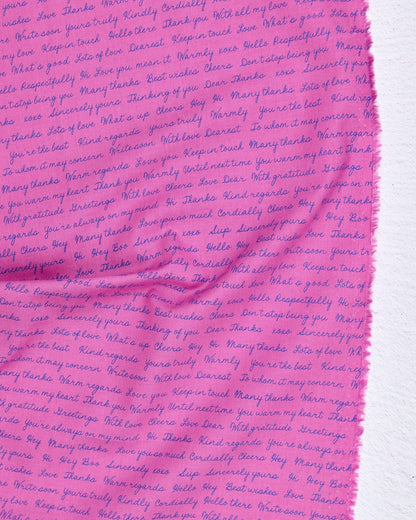 Salutations - Hello Goodbye in Heliotrope - Rashida Coleman Hale - RS1096 15 - Half Yard