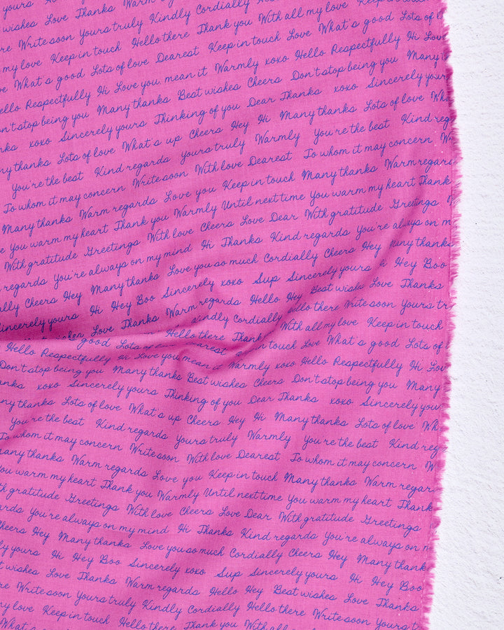 PREORDER - Salutations - Hello Goodbye in Heliotrope - Rashida Coleman Hale - RS1096 15 - Half Yard