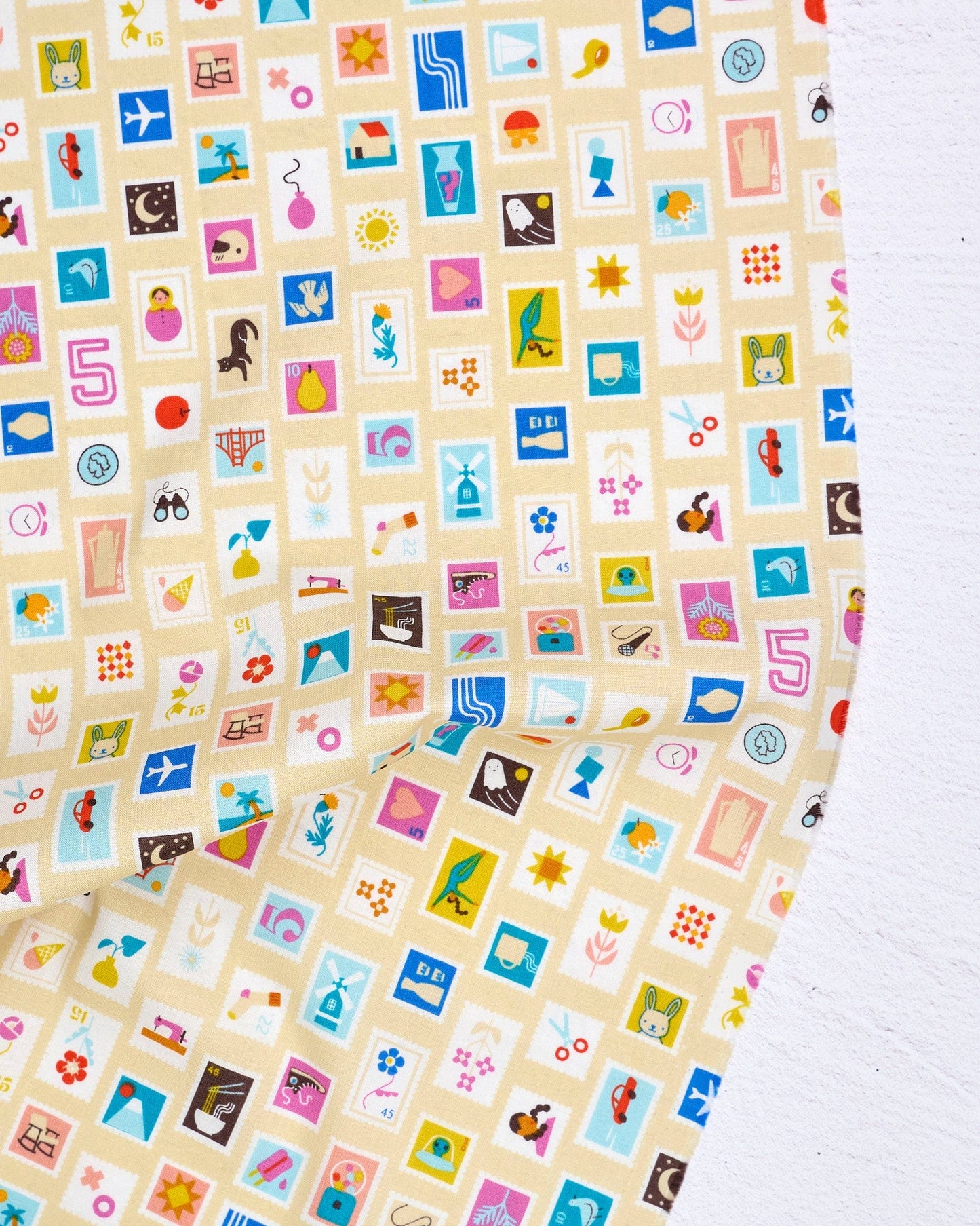 Salutations - Stampy in Parchment - Rashida Coleman Hale - RS1089 11 - Half Yard