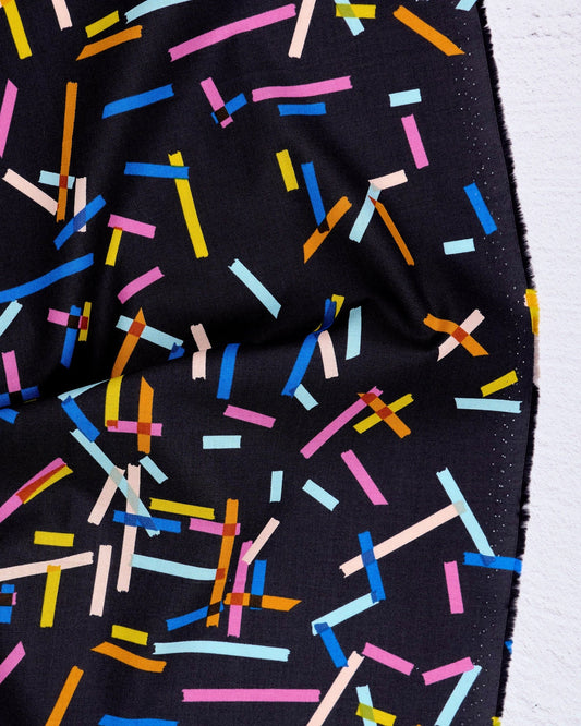 Salutations - Washi in Black - Rashida Coleman Hale - RS1090 15 - Half Yard