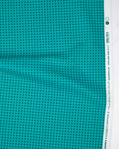 Spools Turquoise - Scenery by Elizabeth Hartman - Half Yard (Preorder)
