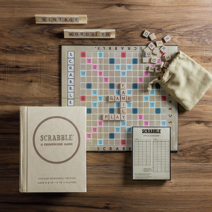 Scrabble - Vintage Bookshelf Edition - Game Box