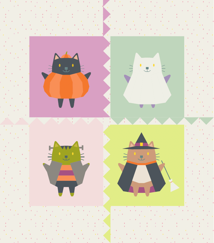 Halloween Catwalk Quilt Kit (Preorder)