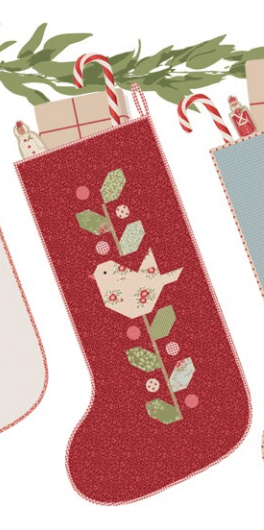 Winter Birds Stocking Kit - Tilda's Merry Little Christmas - Fabric Only (Preorder)
