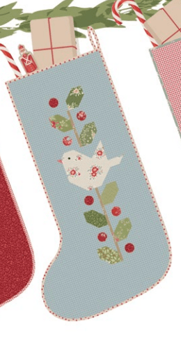 Winter Birds Stocking Kit - Tilda's Merry Little Christmas - Fabric Only (Preorder)