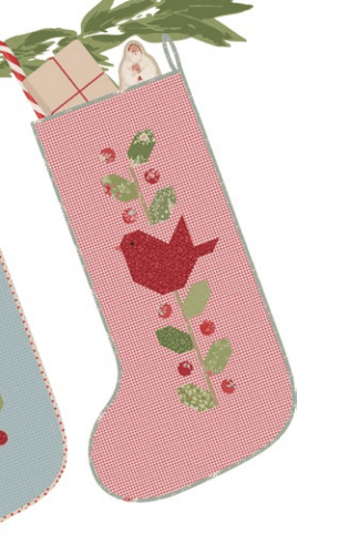 Winter Birds Stocking Kit - Tilda's Merry Little Christmas - Fabric Only (Preorder)