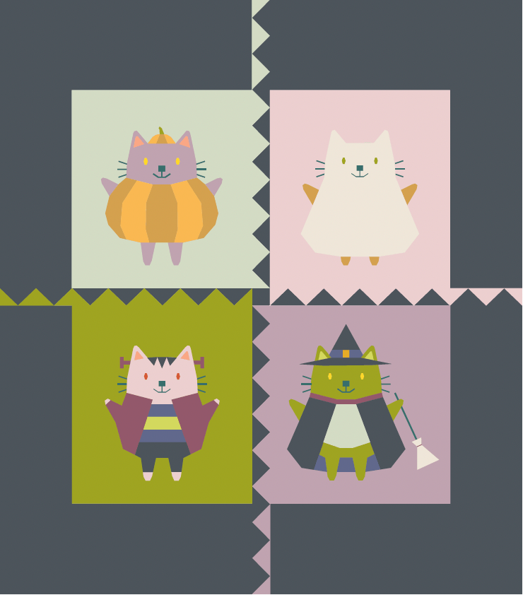 Halloween Catwalk Quilt Kit