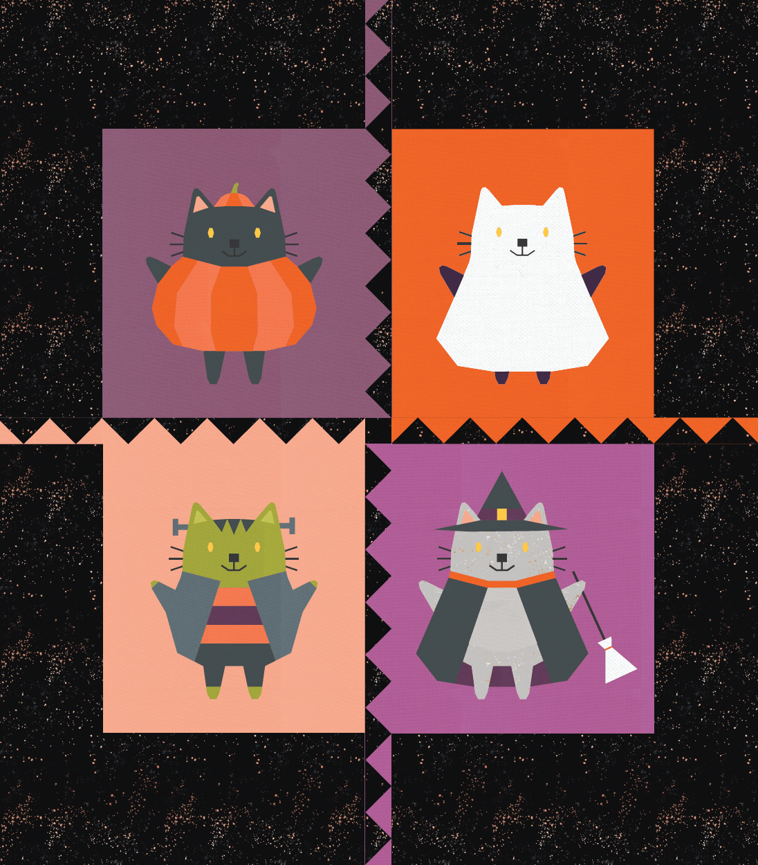 Halloween Catwalk Quilt Kit