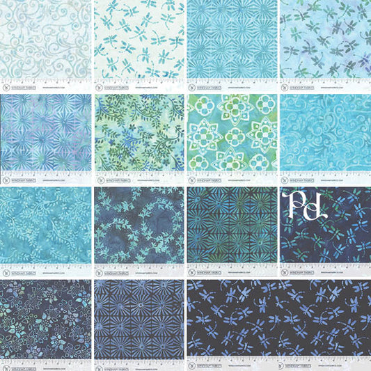 Seaside Blue - 15 pc Fat Quarter Bundle (Preorder)