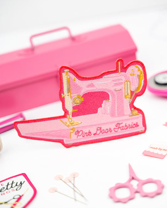 Pink Door Fabrics - Featherweight - Iron-On Woven Patch