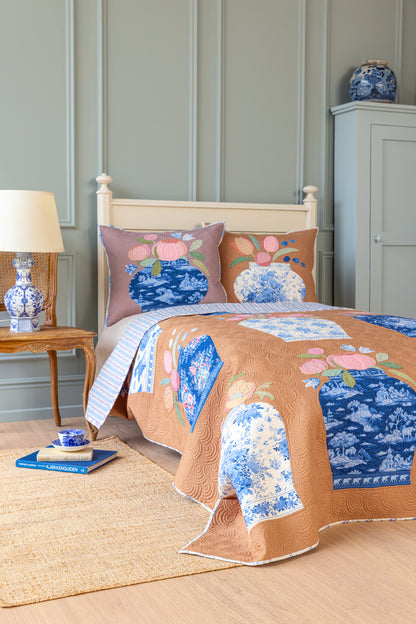 Ginger Jar Quilt Kit {Tea} - Something Blue Collection by Tilda Fabrics