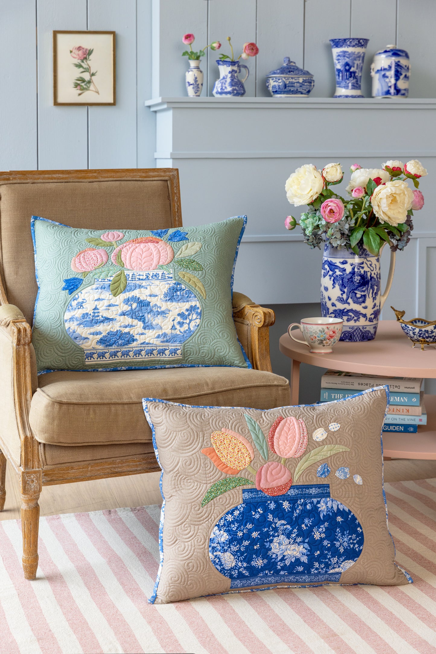 Ginger Jar Pillow Kit - Something Blue Collection by Tilda Fabrics