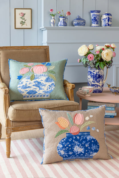Ginger Jar Pillow Kit - Something Blue Collection by Tilda Fabrics