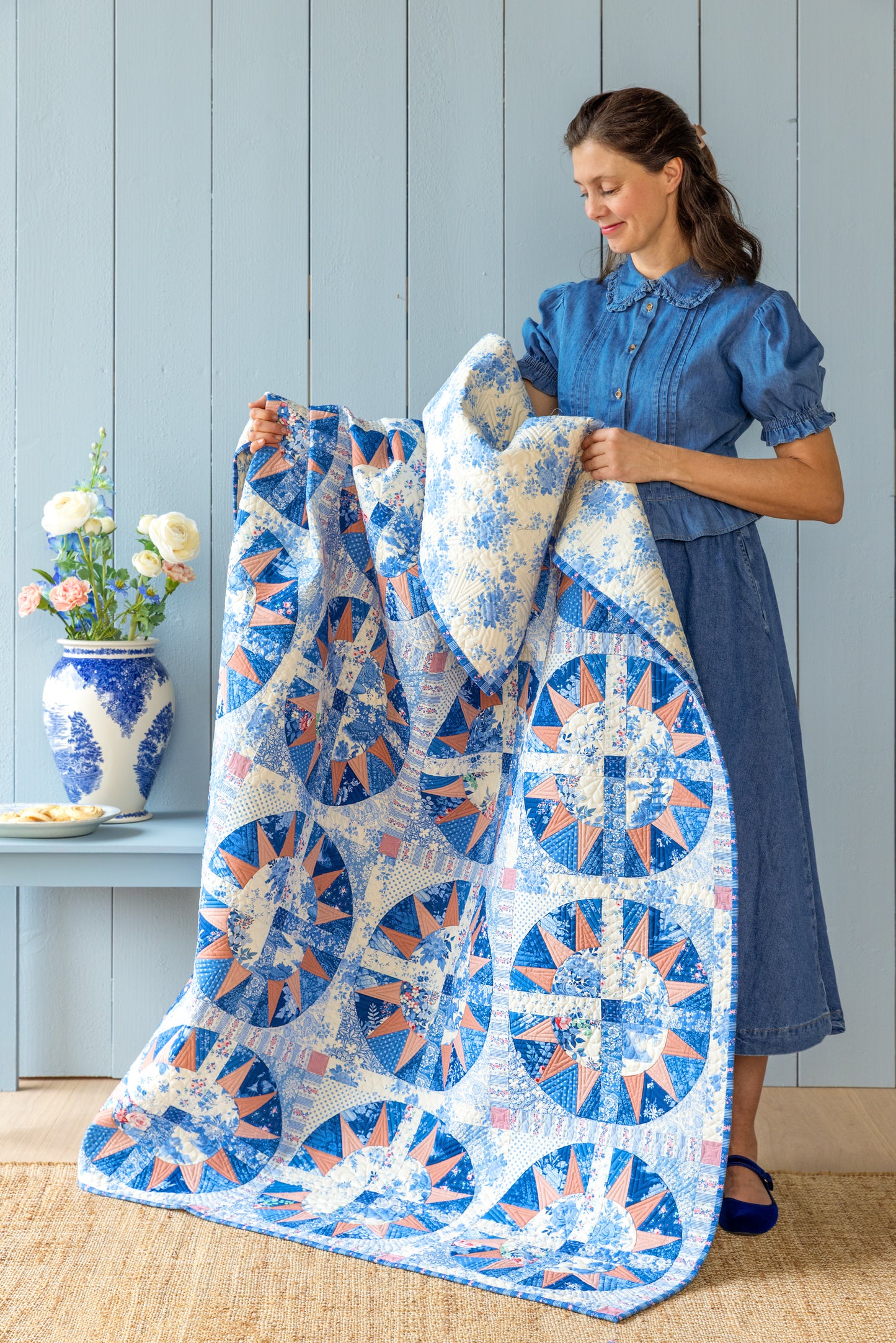 Sunny Sky Quilt Kit - Something Blue Collection by Tilda Fabrics
