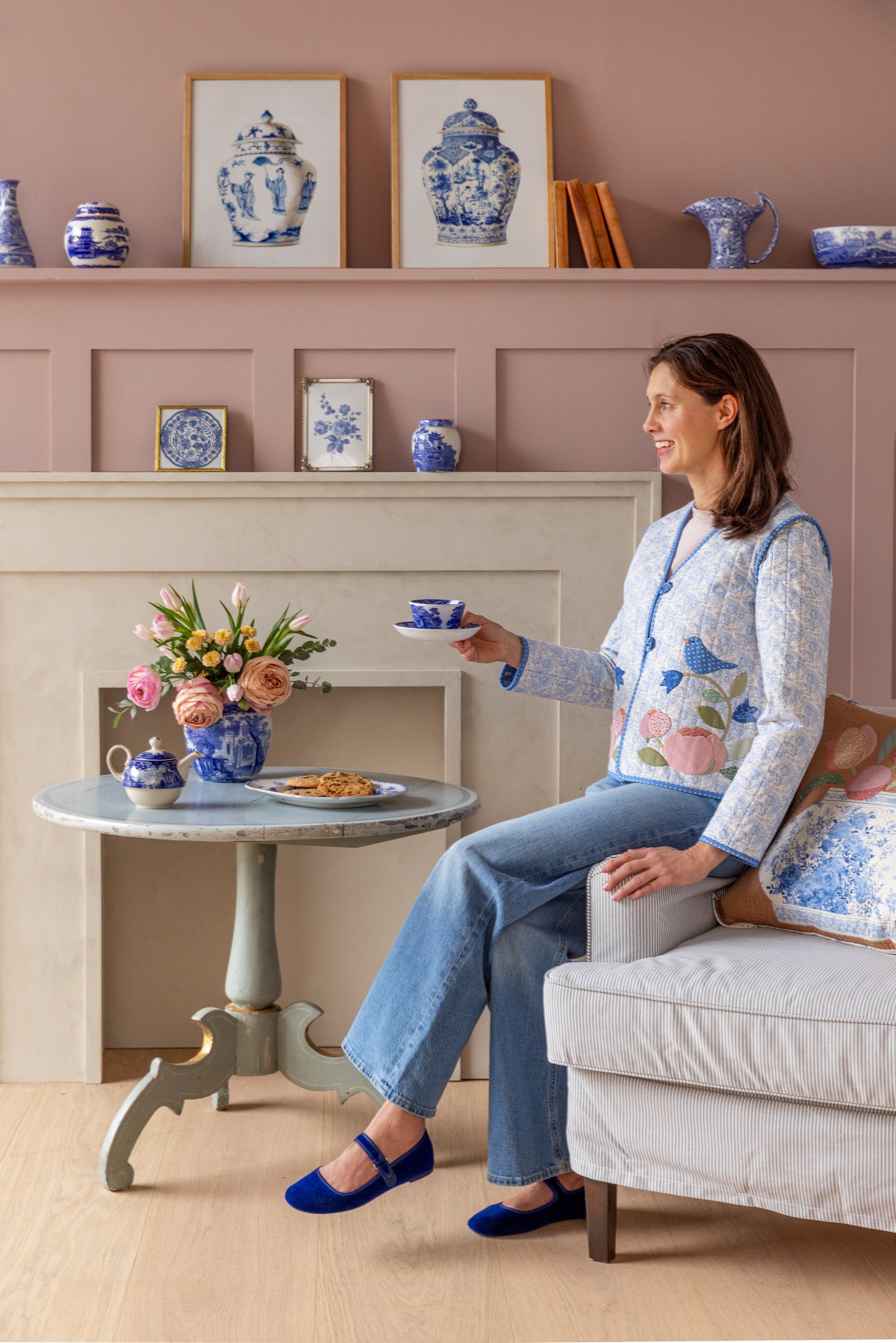 Quilted Jacket Kit - Something Blue Collection by Tilda Fabrics