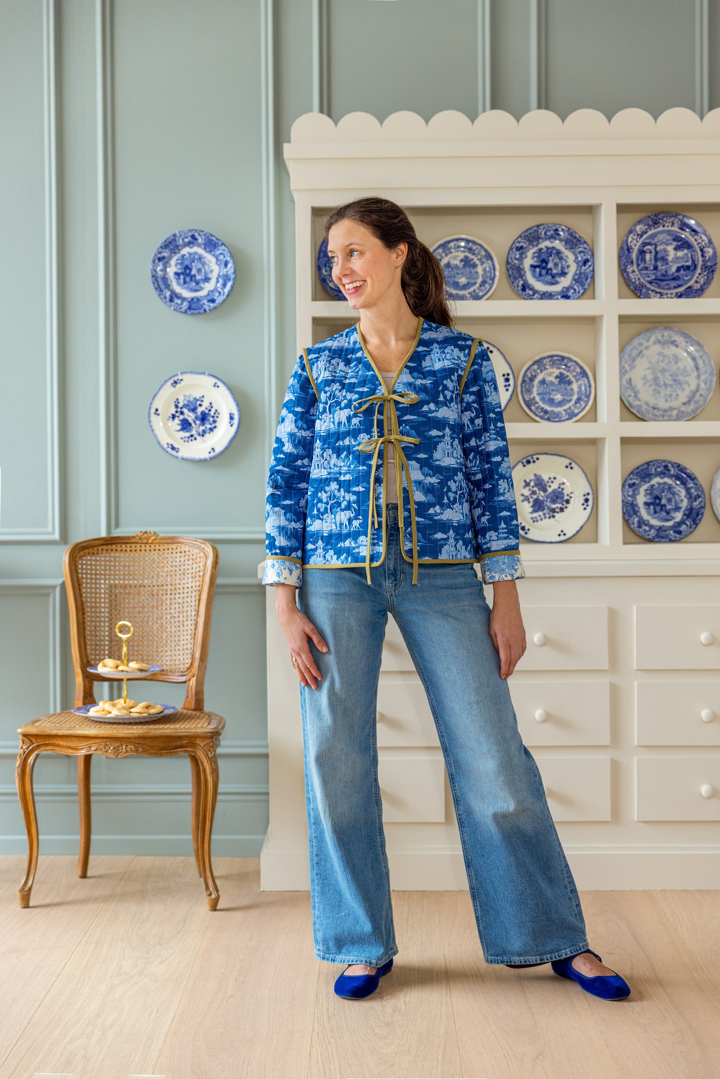 Quilted Jacket Kit - Something Blue Collection by Tilda Fabrics