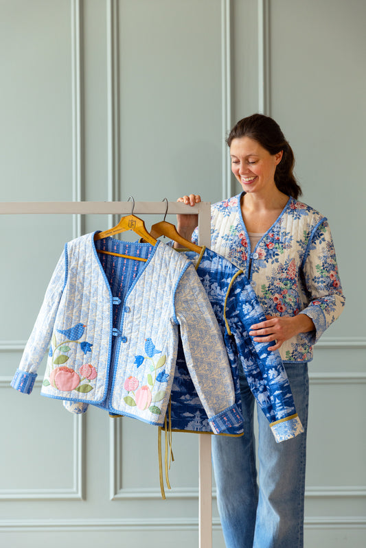Quilted Jacket Kit - Something Blue Collection by Tilda Fabrics (Preorder)