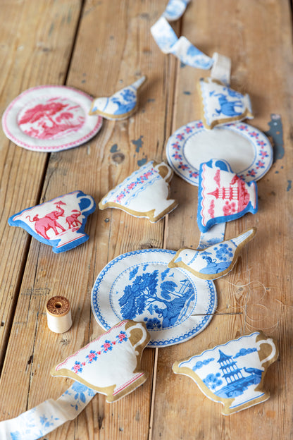 Labels & Ornaments Ochre - Something Blue by Tilda Fabrics - Half Yard Fabric