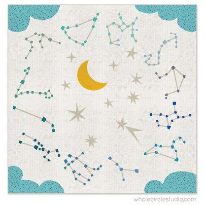 Starry Signs by Whole Circle Studio - Fabric Only