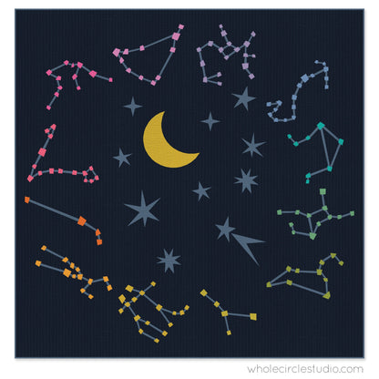 Starry Signs by Whole Circle Studio - Fabric Only