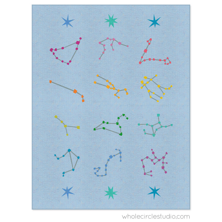 Starry Signs by Whole Circle Studio - Fabric Only