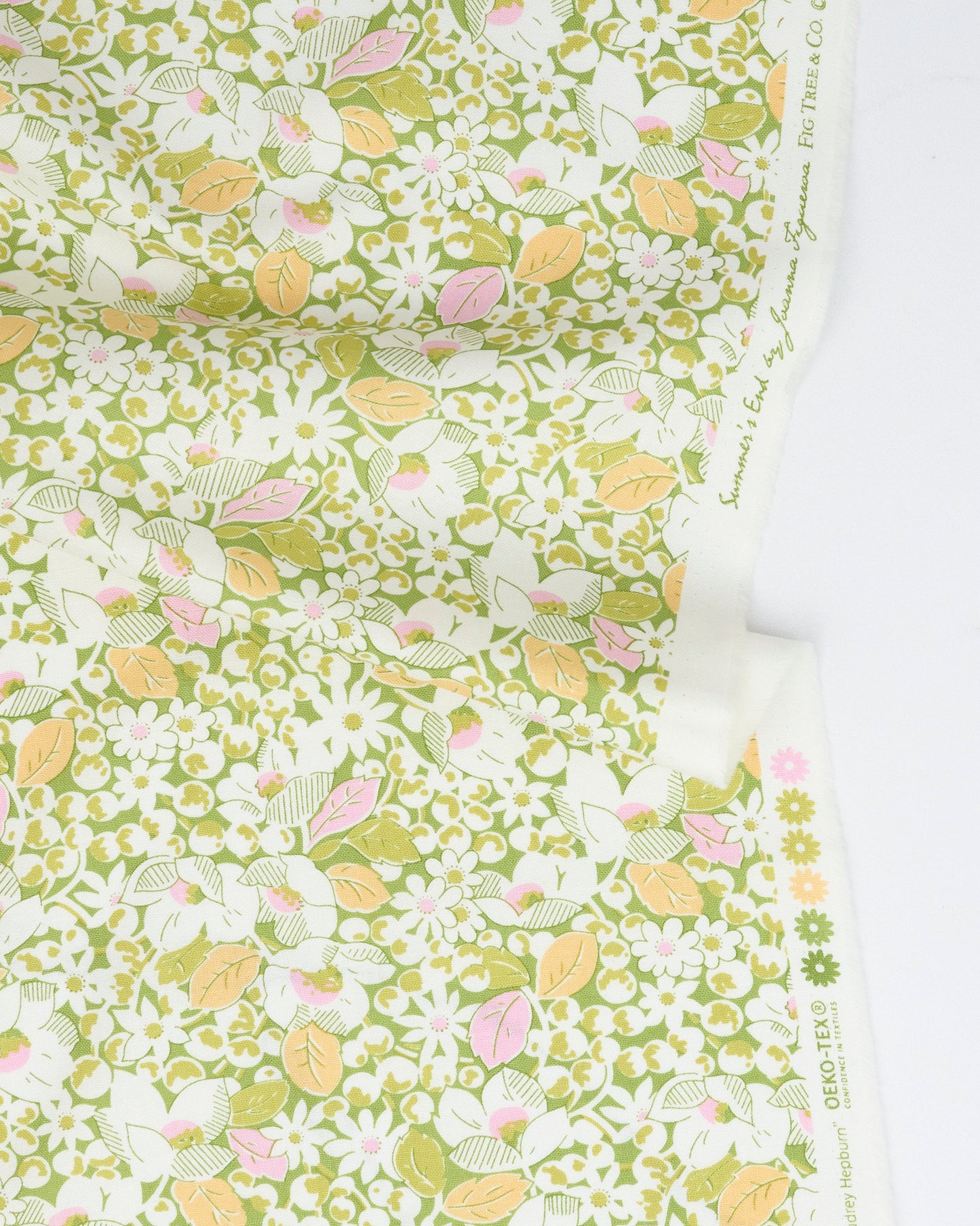 Garden Bounty in Clover - Summers End by Fig Tree Co - Half Yard Fabric (Preorder)