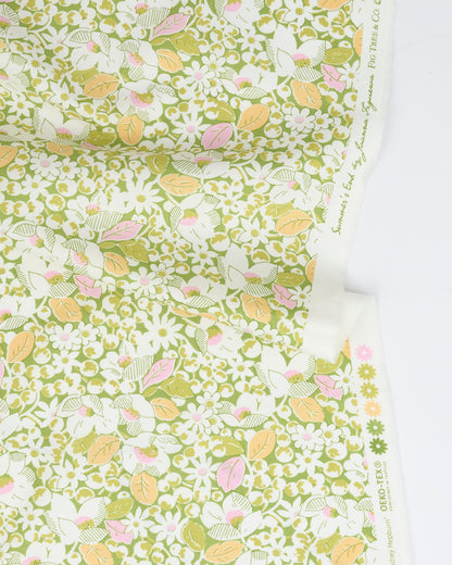 Garden Bounty in Clover - Summers End by Fig Tree Co - Half Yard Fabric (Preorder)