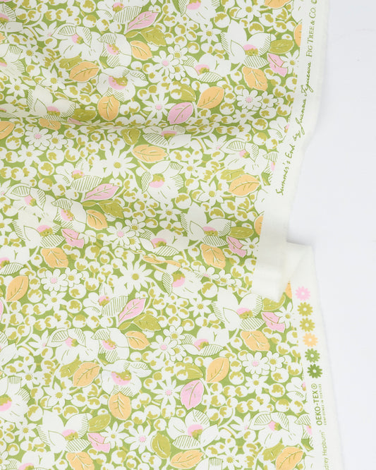 Garden Bounty in Clover - Summers End by Fig Tree Co - Half Yard Fabric (Preorder)